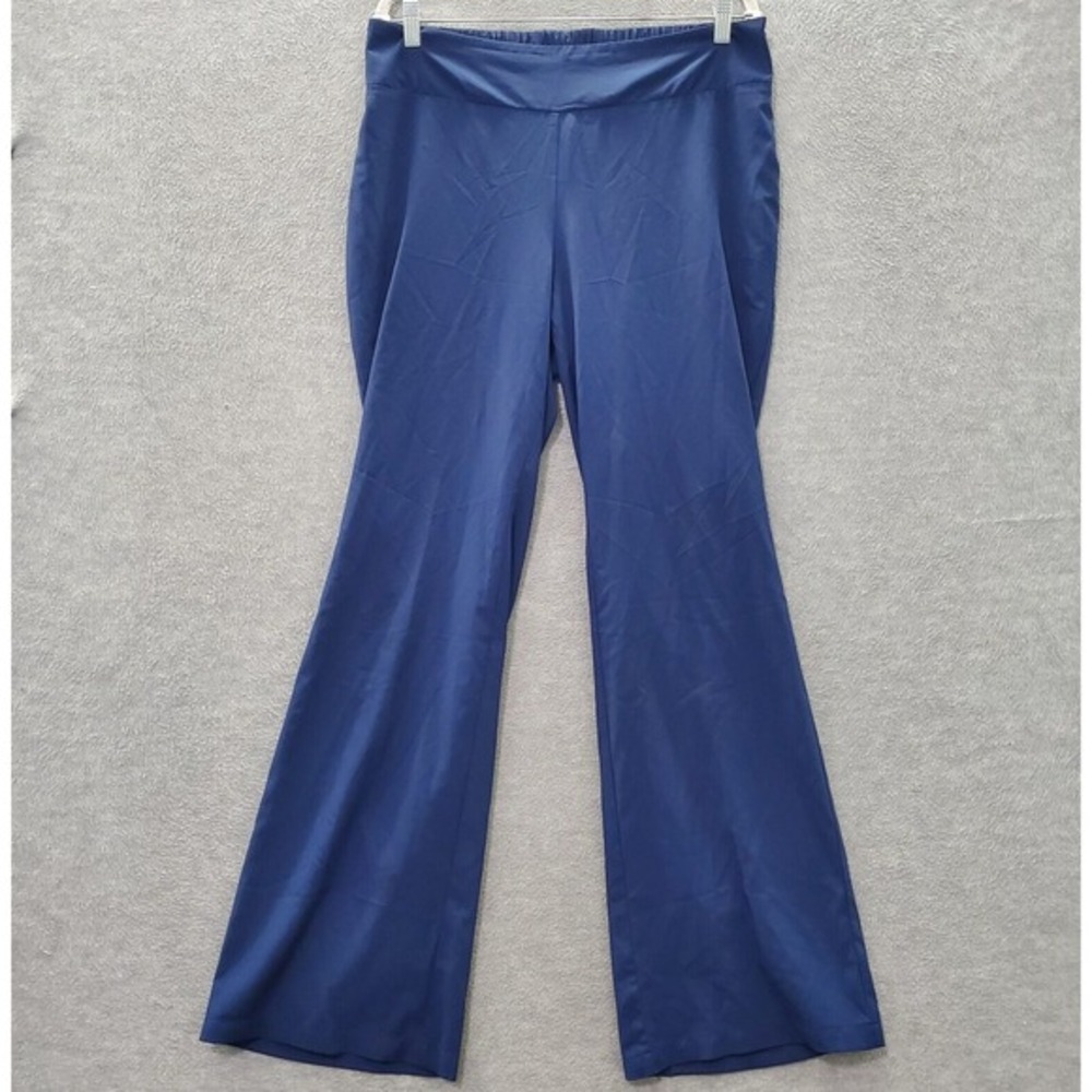Torrid Women Dress‎ Pants 12 Blue Bootcut Mid Rise Elastic Waist 32" Inseam
